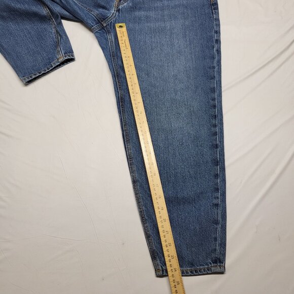 Old Navy Womens Jeans Size 10 Slouchy Taper Mid Rise Button Fly Crop 35 X 24 - Picture 11 of 13